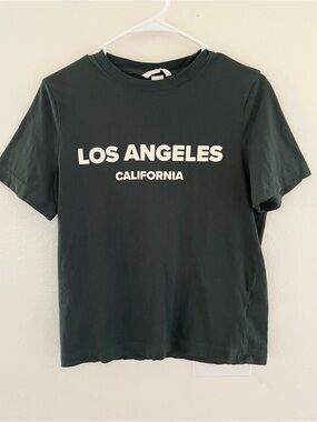 ✨ H&M Los Angeles California Green Graphic Tee | Size Small ✨
